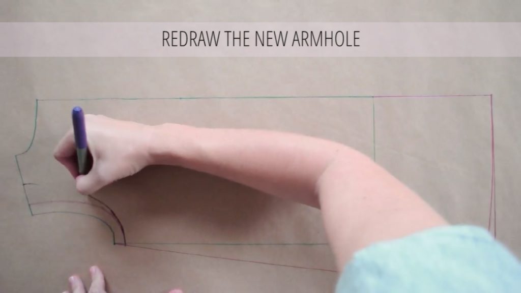 REDRAW THE NEW ARMHOLE